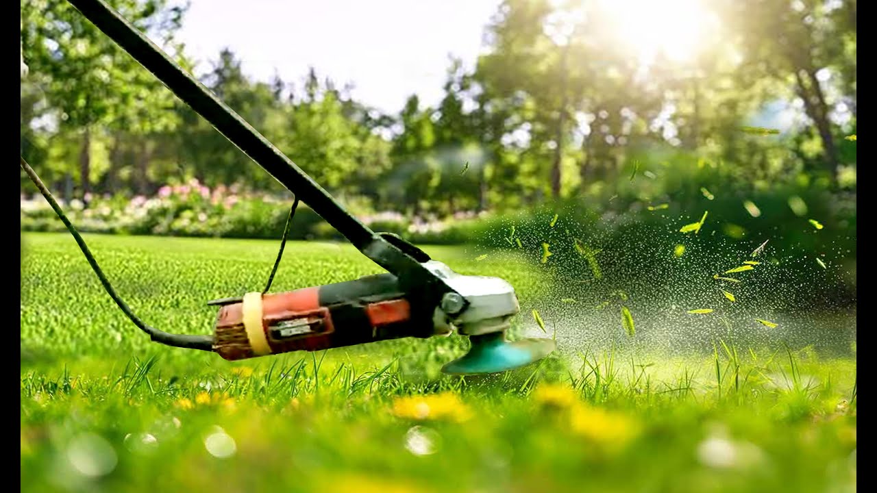 Transformed Angle Grinder to Grass Cutter or Lawn trimmer