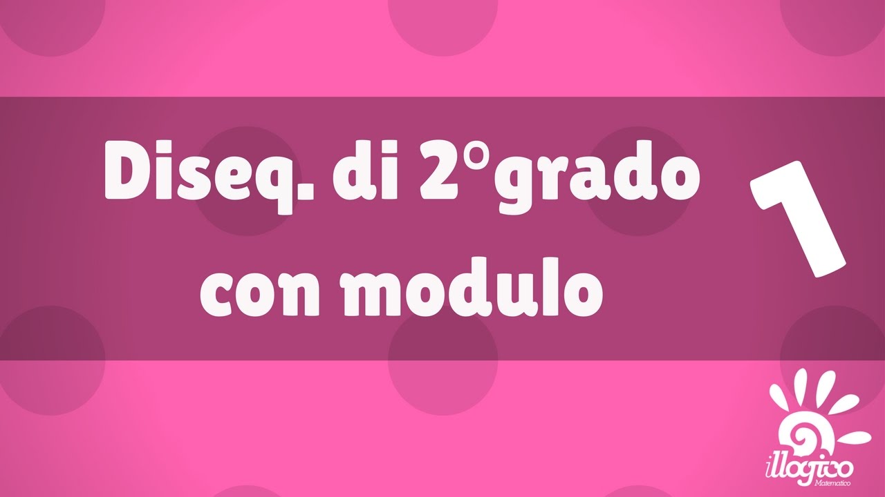 Disequazioni di 2° grado con valore assoluto