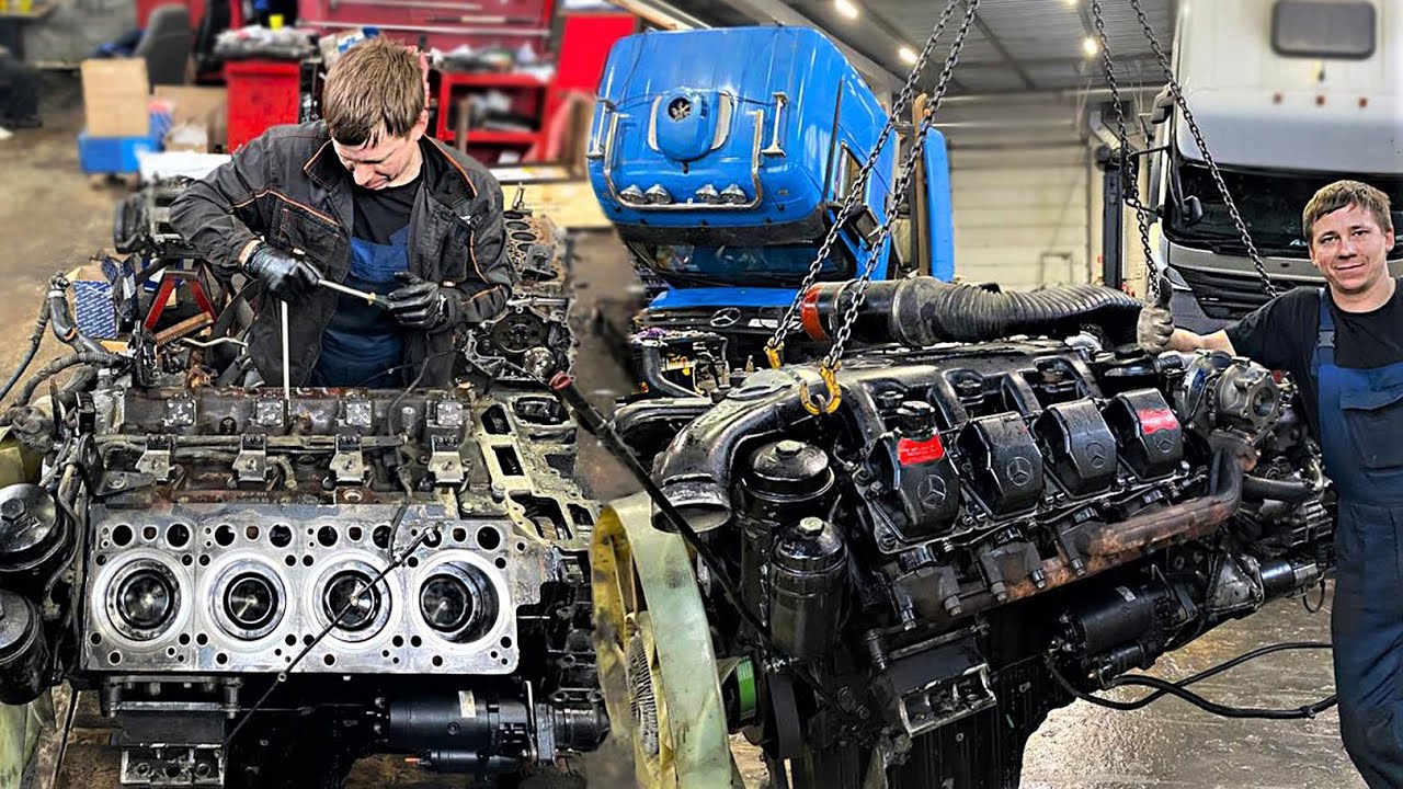 ДВИГАТЕЛЬ V8 OM502 16L MERCEDES - КАПИТАЛЬНЫЙ РЕМОНТ. ПОЛНАЯ СБОРКА. ЗАПУСК. СТОИМОСТЬ РЕМОНТА
