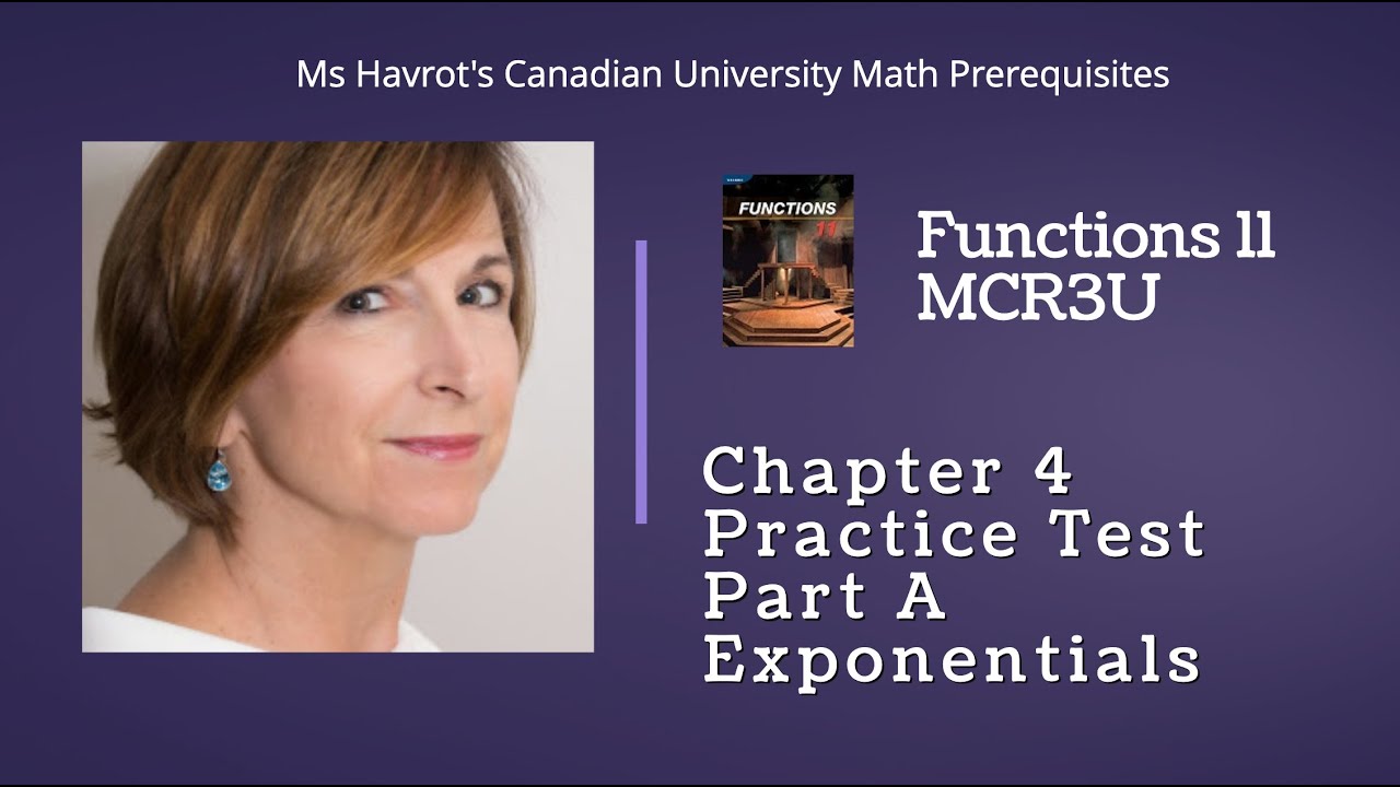 Functions 11 Exponentials:  Chapter 4 Practice test - Part A