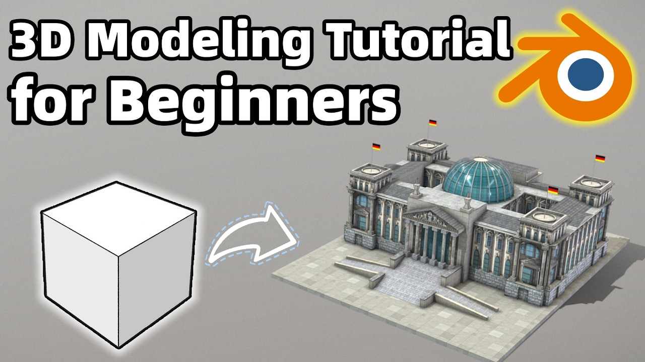 From Cube to Reichstag Building | Blender Architectural Modeling Tutorial