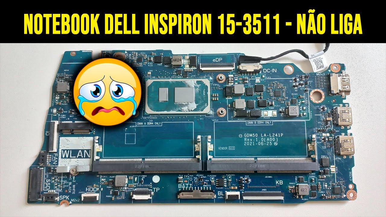 Notebook Dell Inspiron 15 3511 - Não Liga