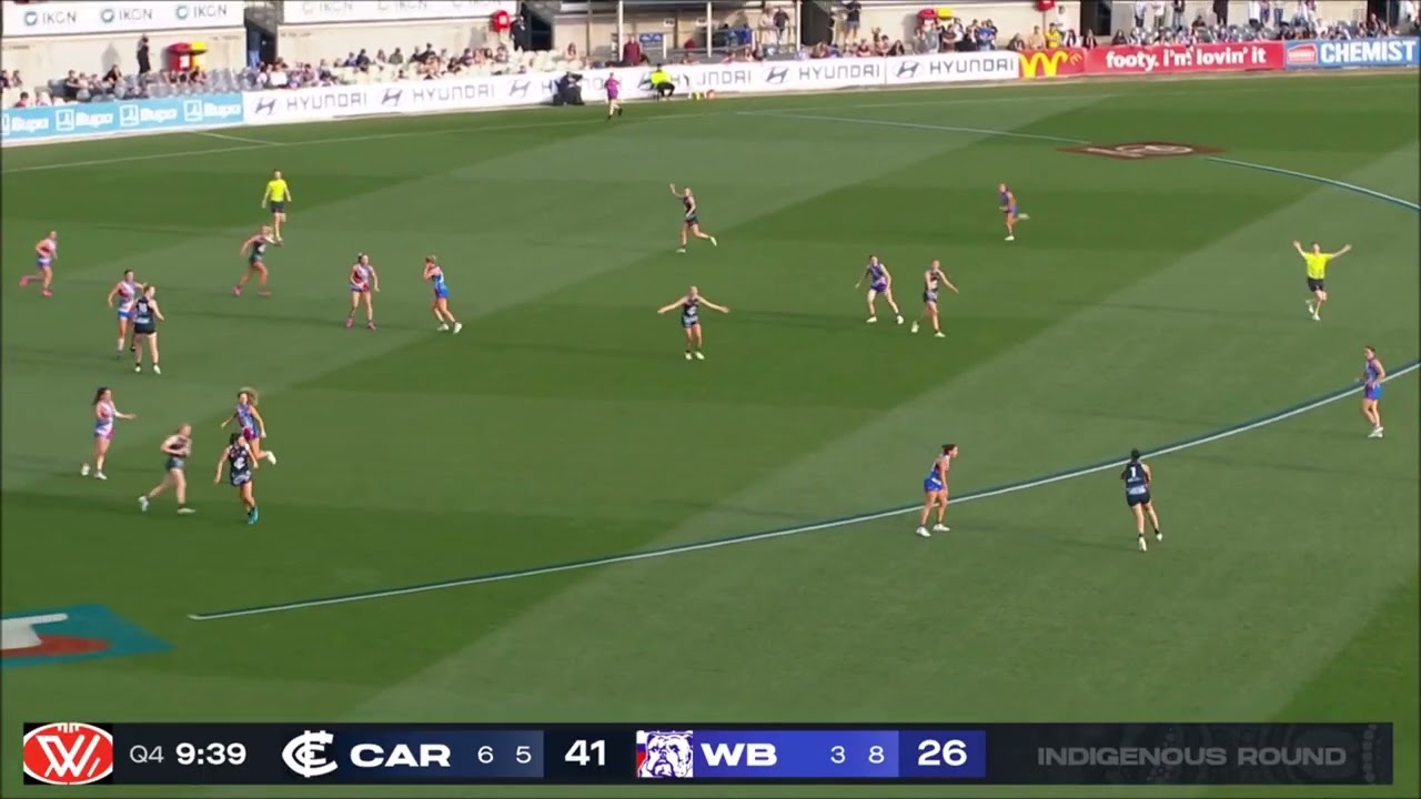 Amelia Velardo - AFLW 2025 Round 4 Highlights - Carlton vs Western Bulldogs
