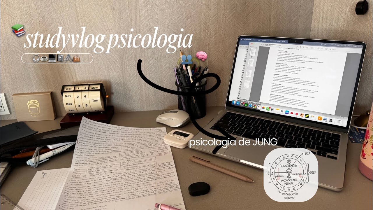 studyvlog estudando para a prova do Jung (pov: detesto psicologia analítica)