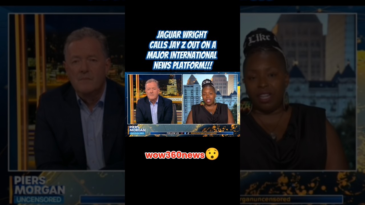 Jaguar Wright BLASTS Jay Z, Diddy, & Beyonce On Pierce Morgan😯 #jaguarwright #wow360news #shorts