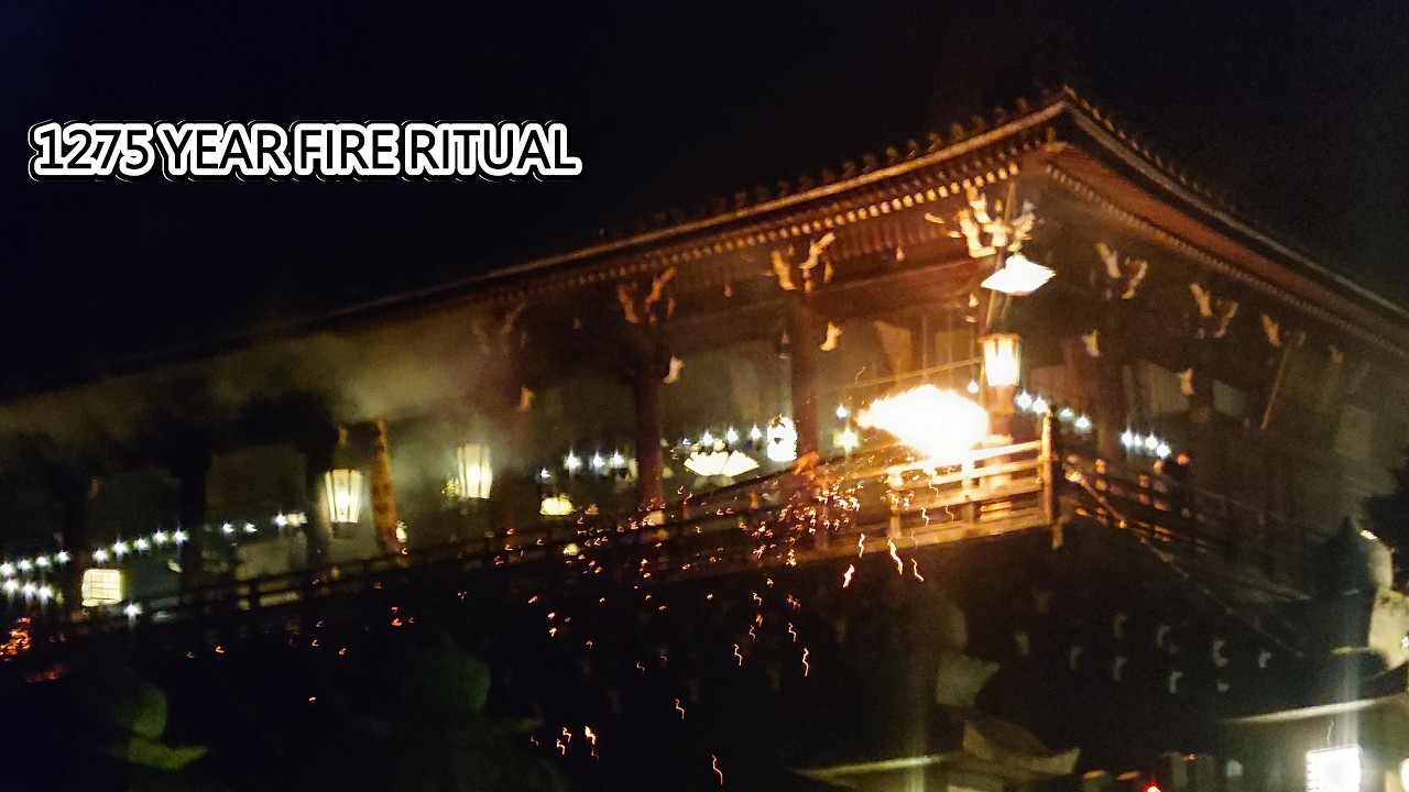 1275-Year-Old Fire Ritual | Omizutori at Todai-ji Temple, Nara Japan