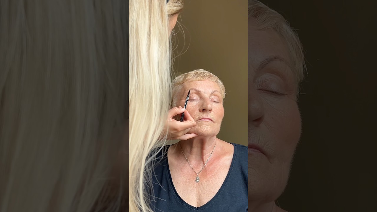 Oma zu ihrem 70sten Geburtstag schminken! 🎉 #makeupformatureskin #reifehaut #omi
