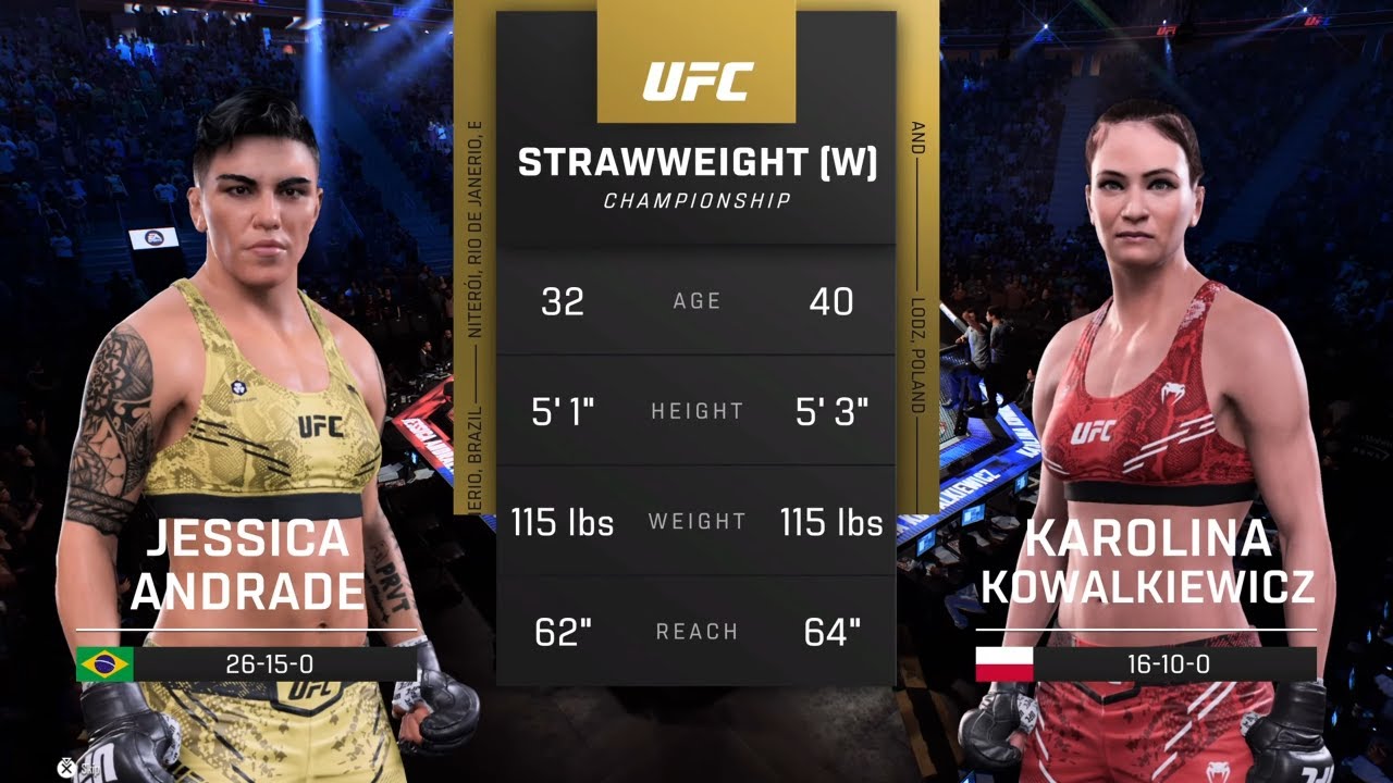 EA Sports UFC 5 Gameplay Jessica Andrade vs Karolina Kowalkiewicz