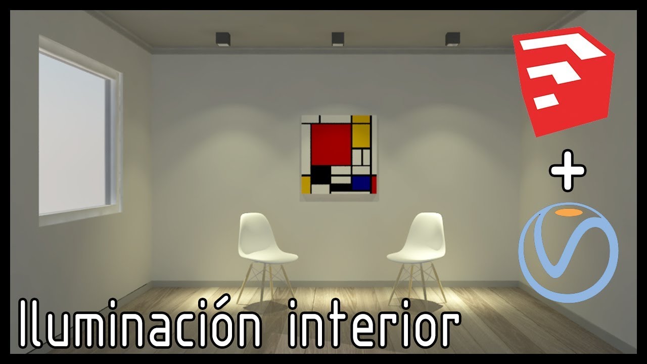 TUTORIAL Iluminaci&oacute;n interior Sketchup + Vray Muy Simple (IES Lights)