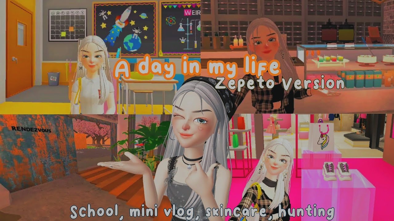 𝐕𝐥𝐨𝐠. ___ a day in my life || School🎒📚 and shopping vlog🛍 [Zepeto version]