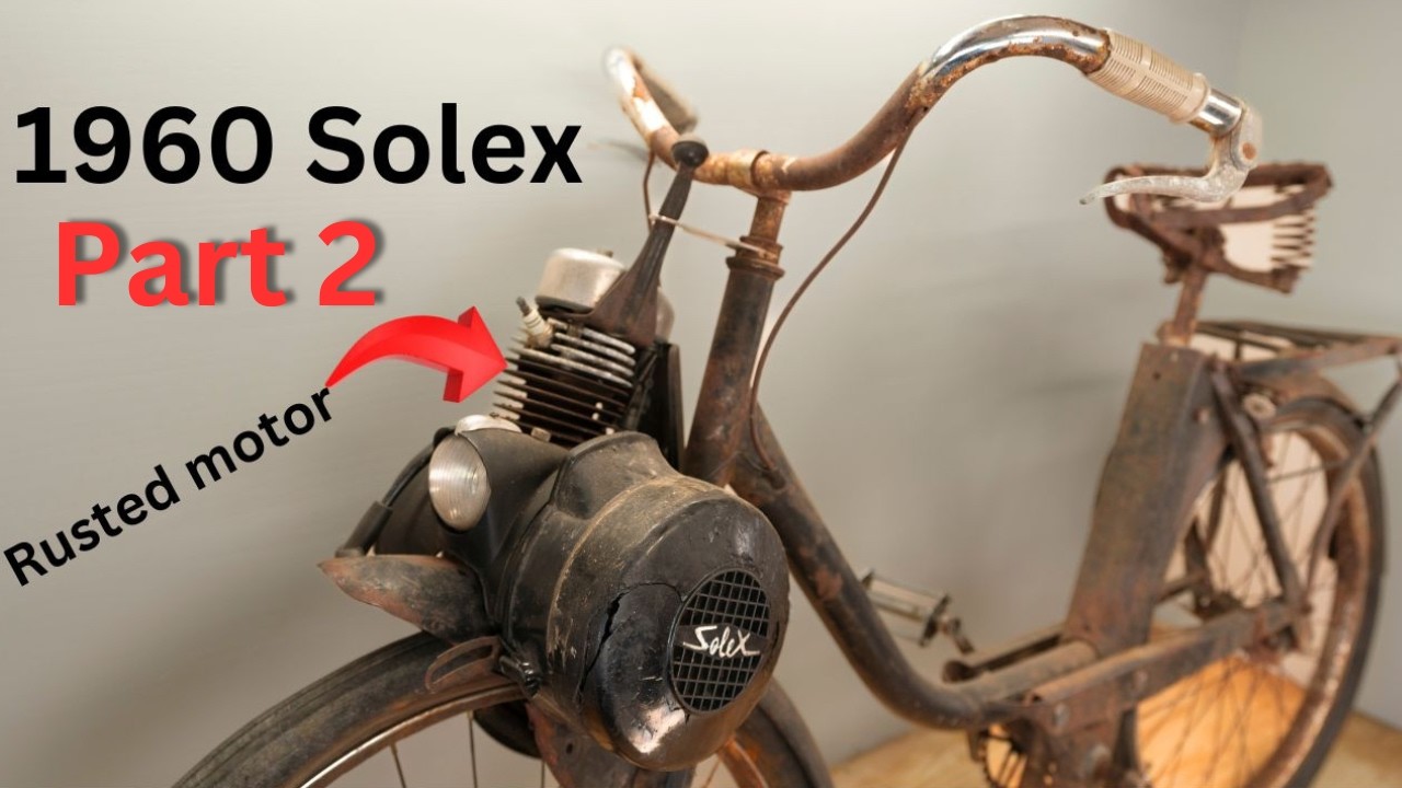 Petrol Heads version of an e-bike 1960 ,1700 solex restoration  stage two
