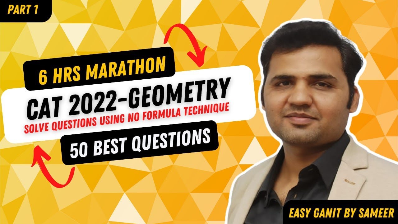 Geometry Marathon  for CAT 2022 || 50 Best and Highly Expected Questions  - Part 1