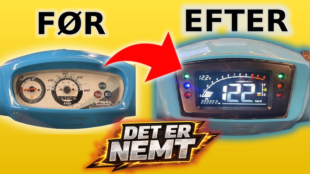 VVR – EP2: Digitalt Speedometer på PGO Hot50 (Yamaha JOG Mod + 3D Print)