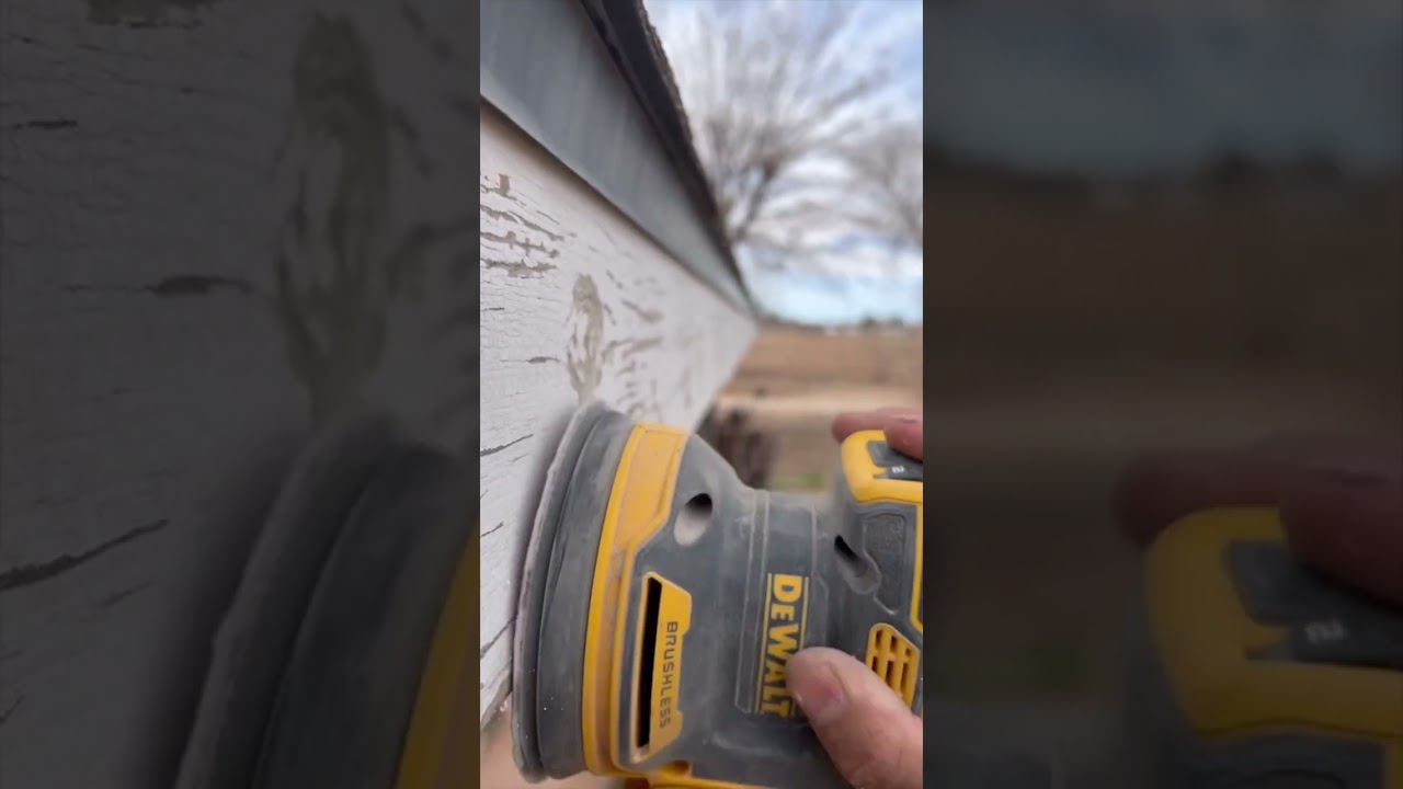 Painting exterior home trim