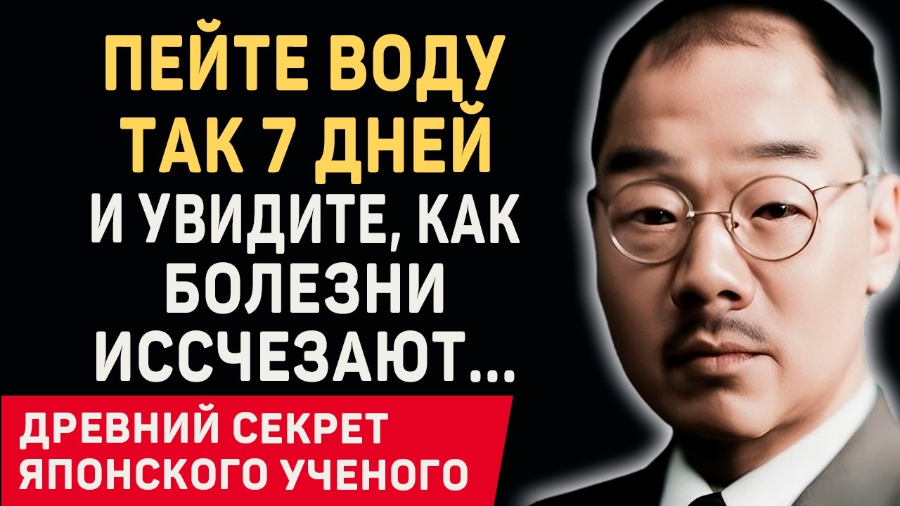 99% людей НЕ ЗНАЮТ, как пить ВОДУ! Великий Кацудзо Ниши - Как Вернуть Здоровье с Помощью Воды
