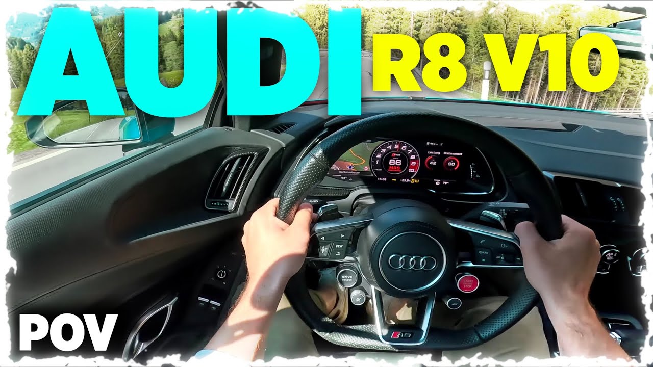 Audi R8 V10 Plus | Full POV Drive through the alps | Insane sound and shifts.