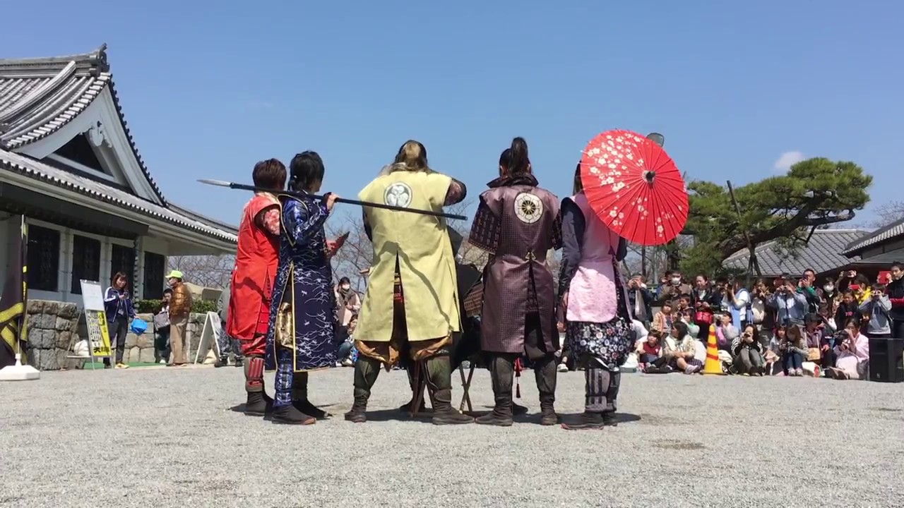 2017.4.2 グレート家康公「葵」武将隊 音が止まるハプニング、アカペラで乗り切る・・・。