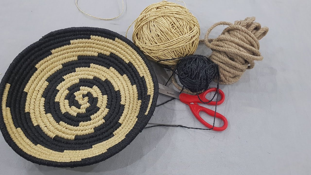 Afrikan Sepet yapımı (dekoratif duvar süsü ) #dekorasyon #afrikansepeti #africanbasket