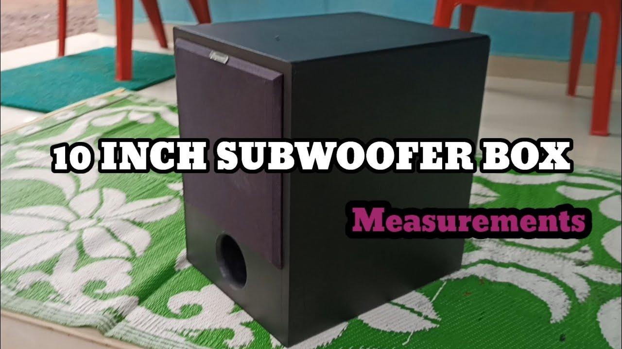 10 inch ported subwoofer box measurement