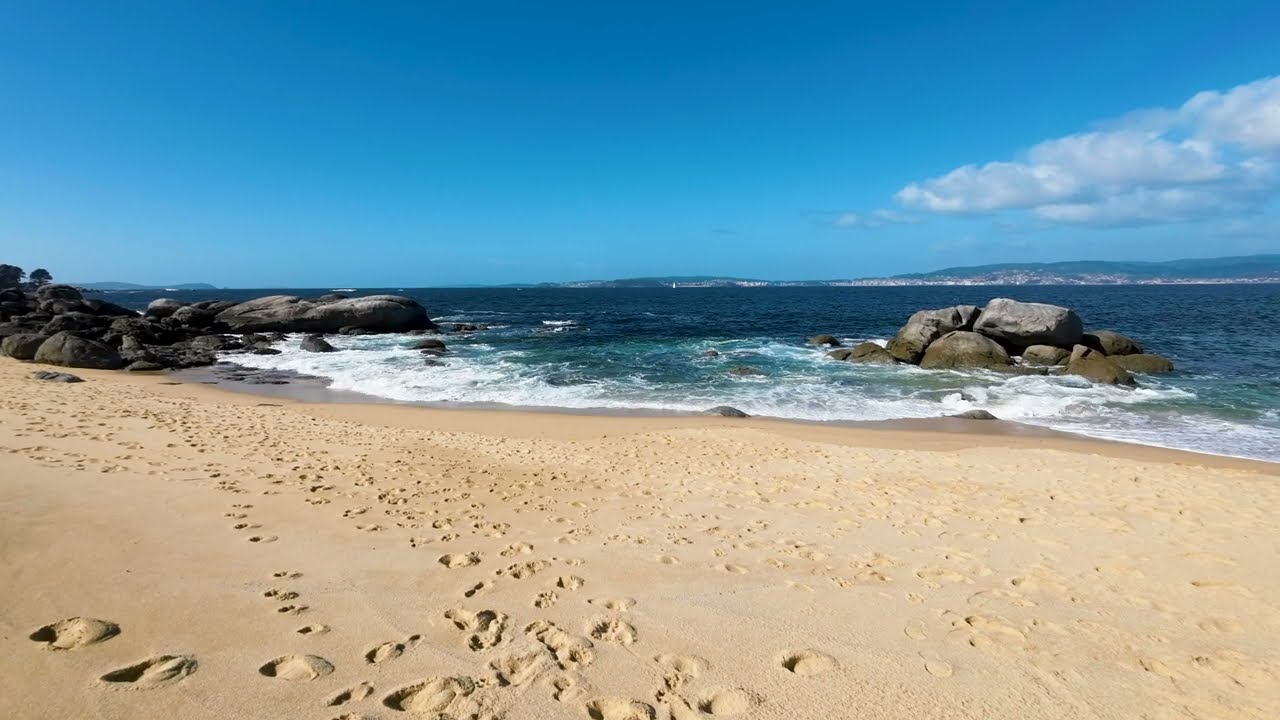 Senderismo Galicia. De Beluso a Tuya, Bueu, Pontevedra, España. Nature walk. Con dji action 2.