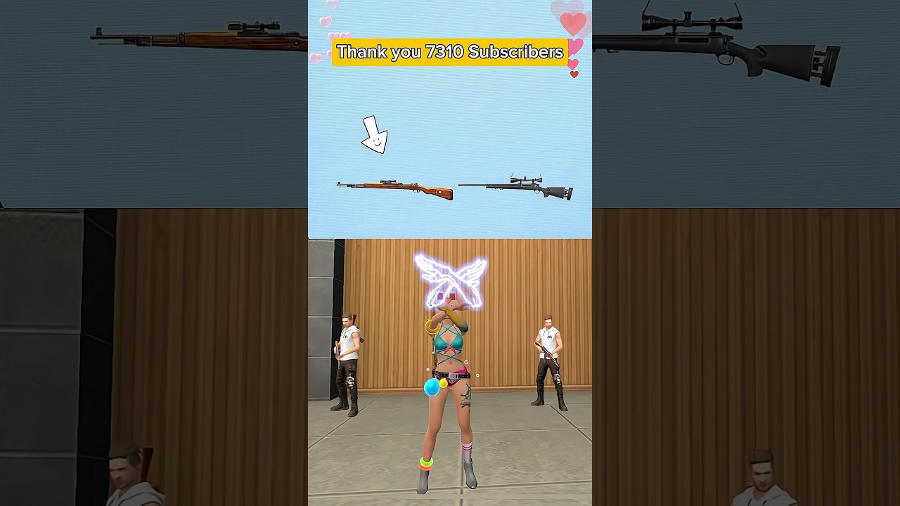 Game Free Fire 🔥 C&aacute;c bạn sẽ chọn s&uacute;ng K98 hay M24  🤔 ? #short #shorts