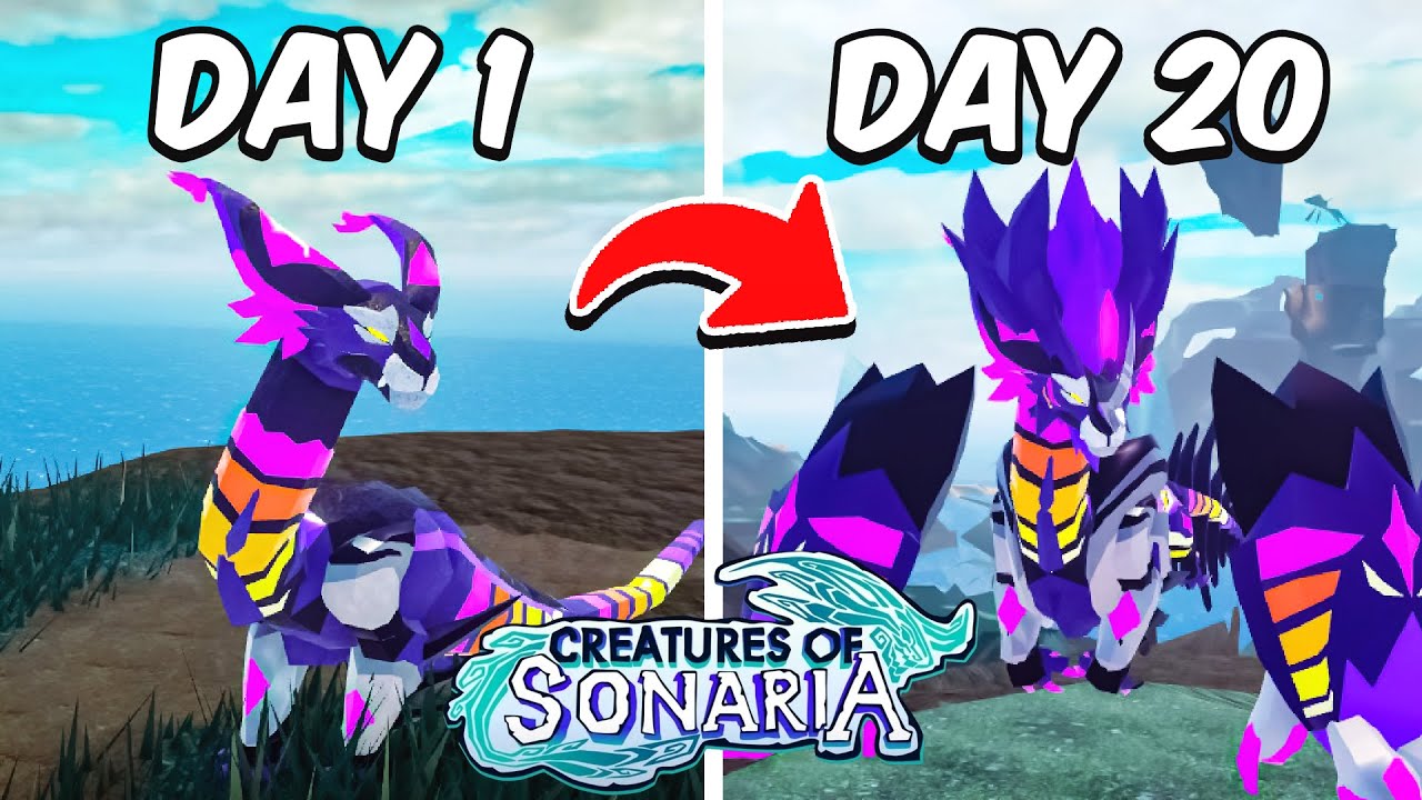 Я выжил 20 дней будучи ТЕМНЫМ СУЩЕСТВОМ в Creatures Of Sonaria Roblox!