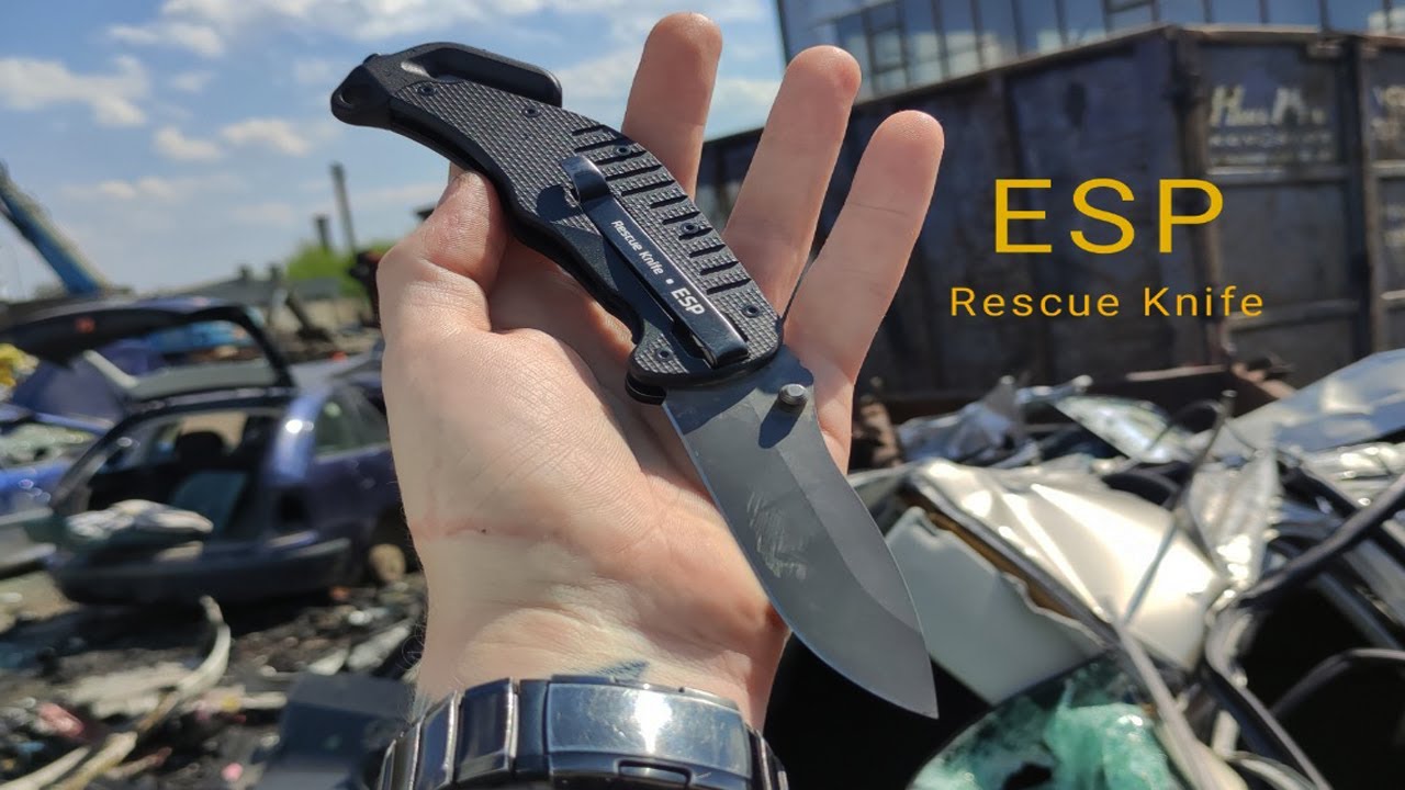ESP Rescue Knife RK-01, nůž nejen pro záchranáře. TEST!!!