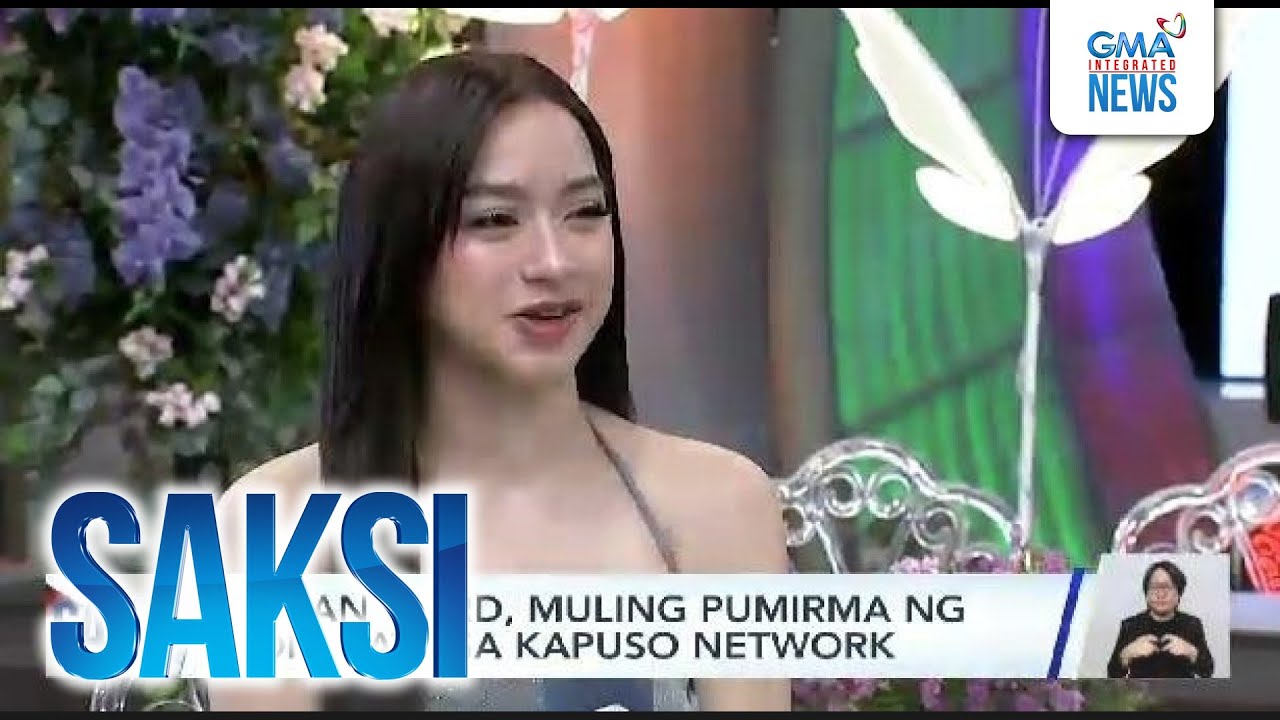 Jillian Ward, muling pumirma ng kontrata sa Kapuso Network | Saksi