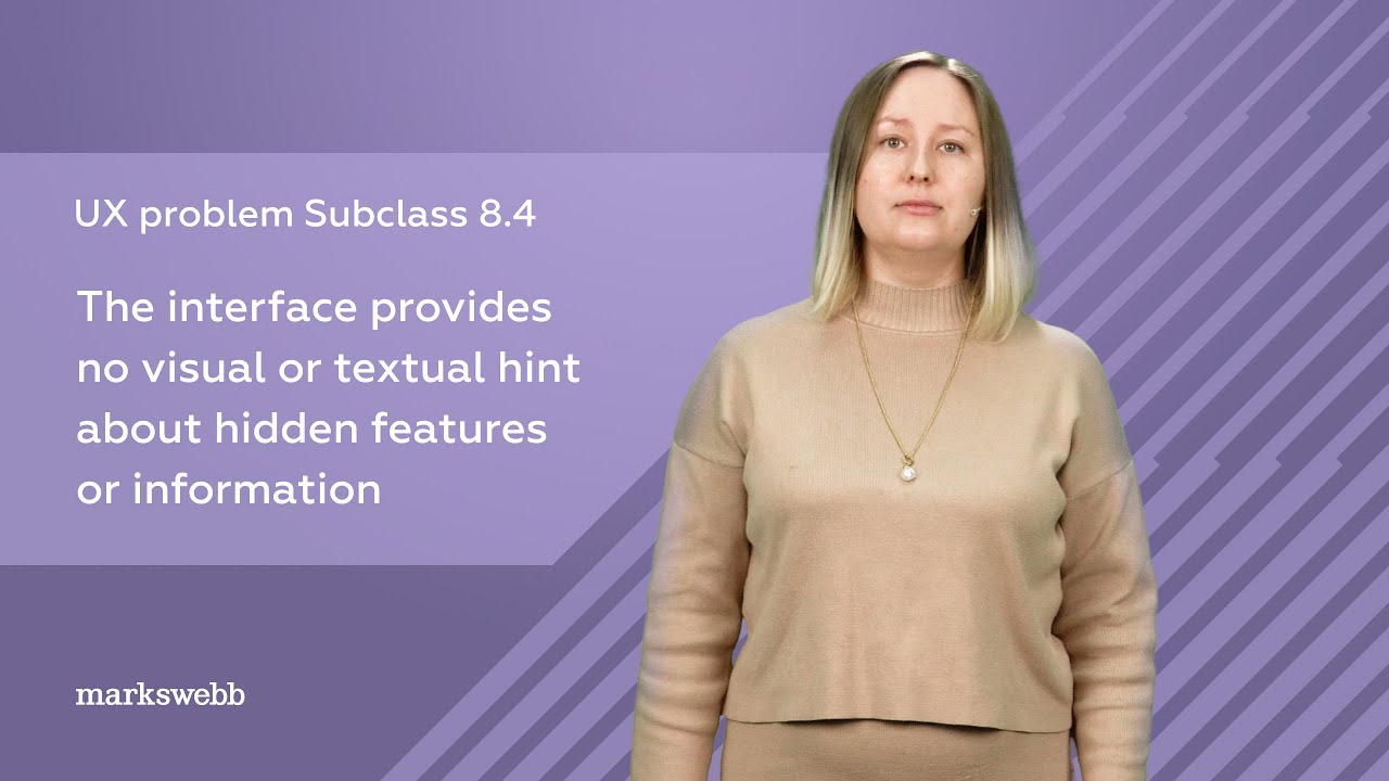 When hidden features stay invisible to users — UX Problems Guide Class 8.4