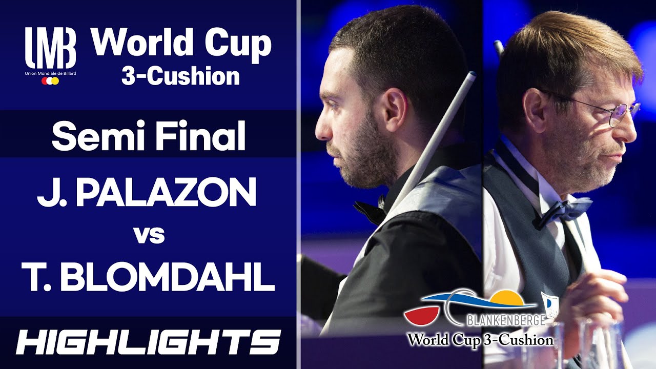 [Blankenberg World Cup 3-Cushion 2019] - Torbjorn BLOMDAHL (SWE) vs Javier PALAZON (ESP). H/L