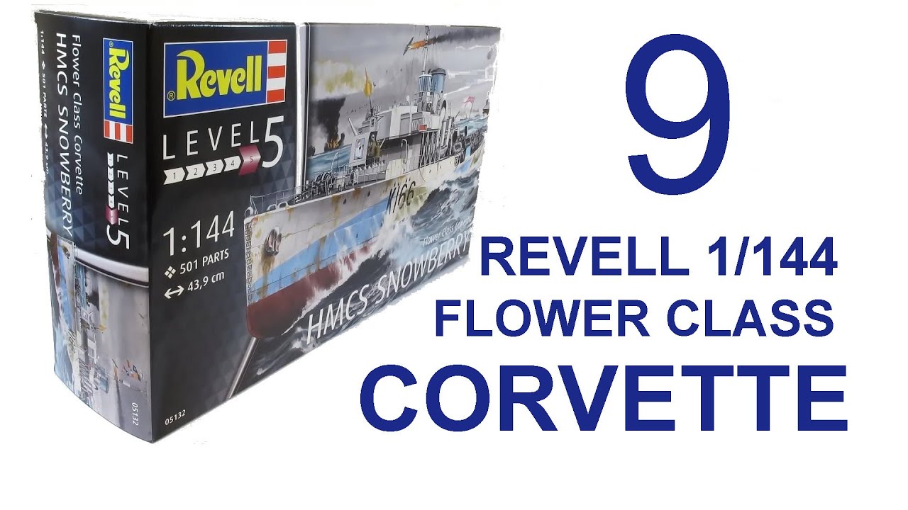 Revell 1/144 Flower Class Corvette, полная сборка с набором деталей Pontos, часть 9