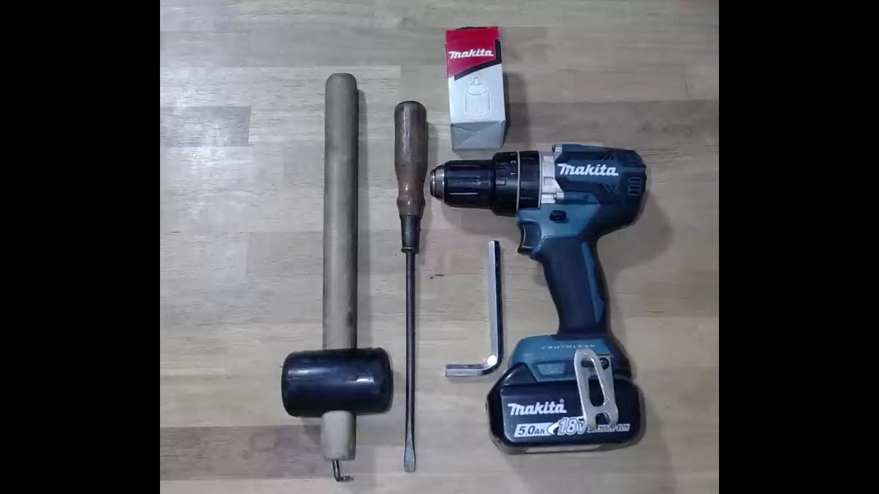 Wie kann ich ein Bohrfutter wechseln? (Reparatur Akku Bohrer Makita DHP484)