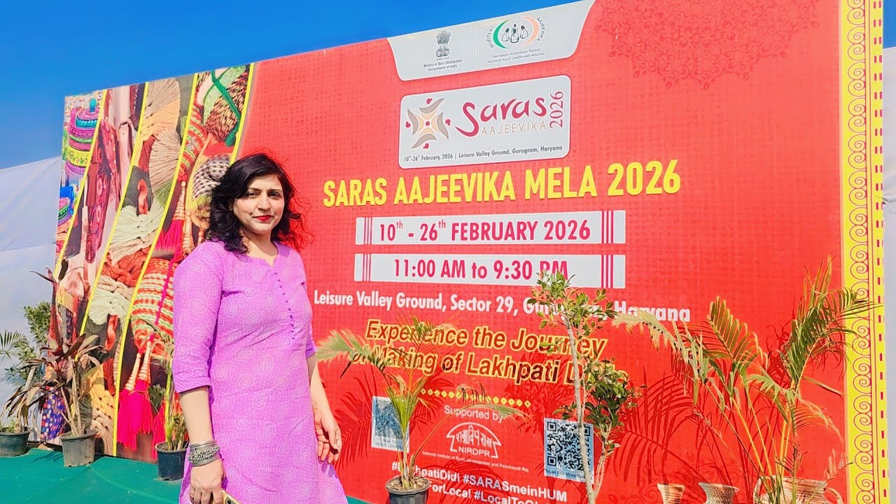 Saras Aajeevika Mela 2026 Gurugram | Leisure Valley Park Saras Mela Delhi 