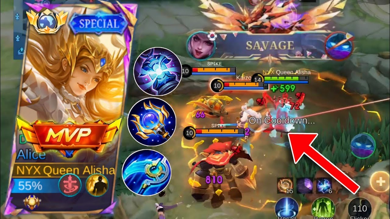 GLOBAL ALICE 100% SAVAGE BUILD AUTO WINSTREAK?! (ALICE best build 2024))|MLB