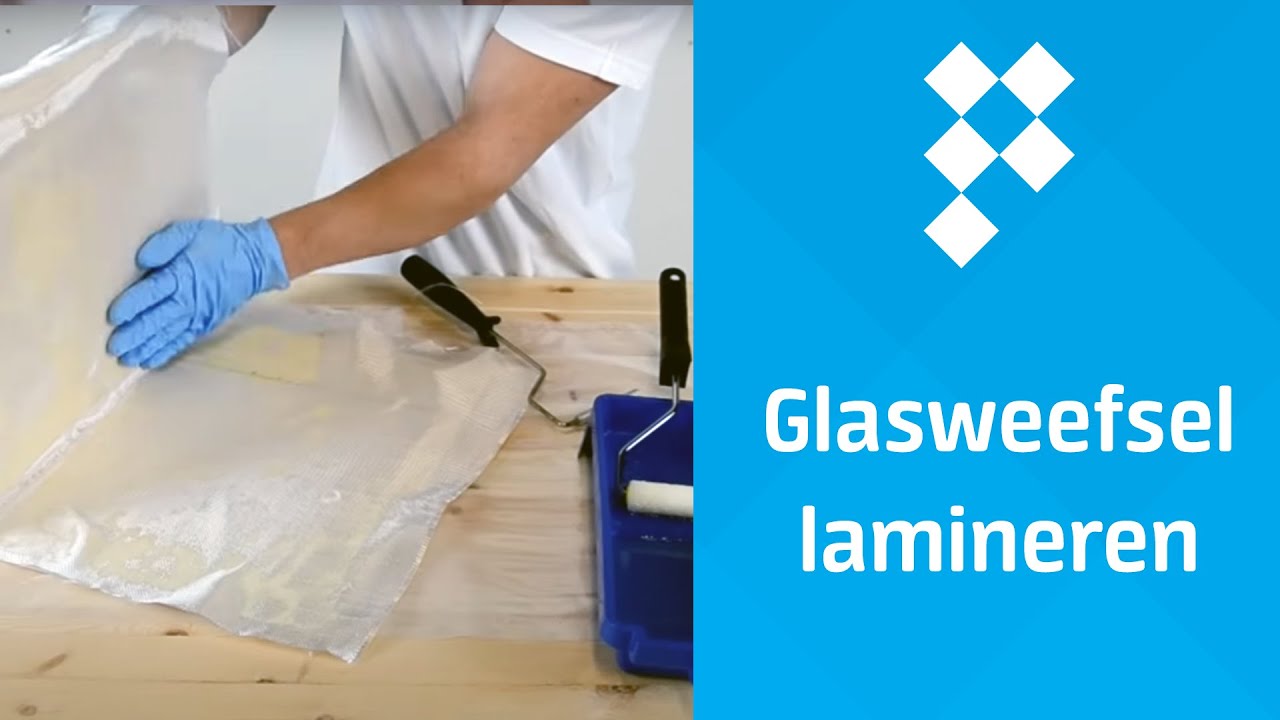 Glasweefsel lamineren met epoxyhars