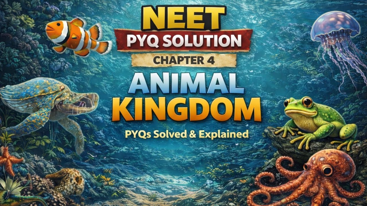 NEET BIOLOGY PYQs Solved & Explained | Animal Kingdom | Chapter 4 #neet #ncert #animalkingdom