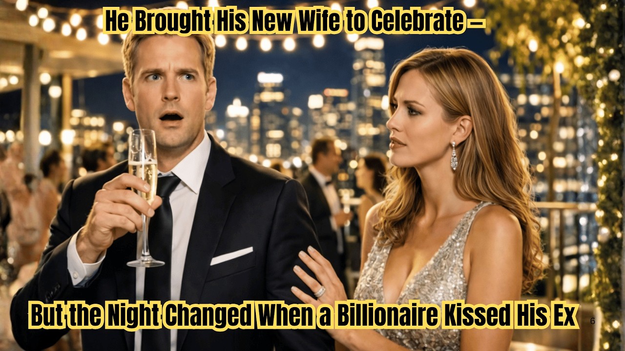 He Brought His New Wife to Celebrate — But the Night Changed When a Billionaire Kissed His Ex