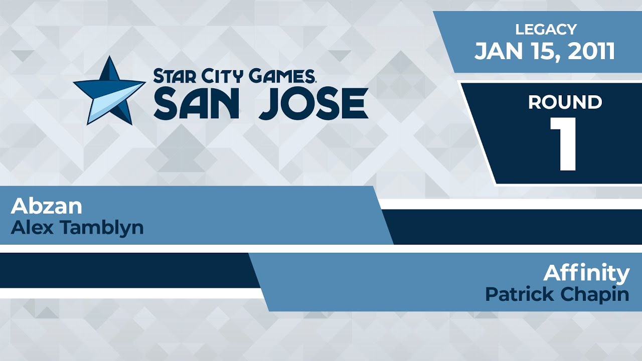 SCGSJ: Round 1 - Alex Tamblyn vs Patrick Chapin | Legacy