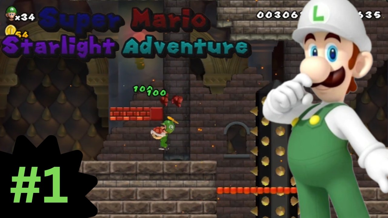 Super Mario Starlight Adventure: World 1 100%!