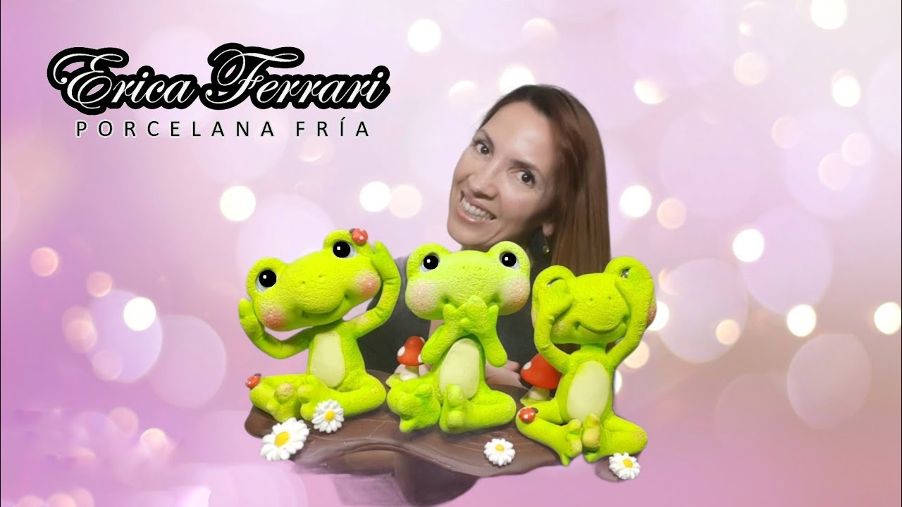 Cómo Hacer RANAS SABIAS en Porcelana Fría | Erica Ferrari Porcelana Fría | Tutorial Fácil