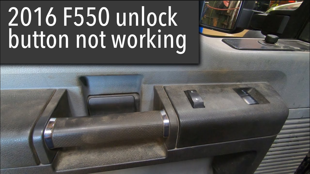 2016 F550 не работает разблокировка водительской двери