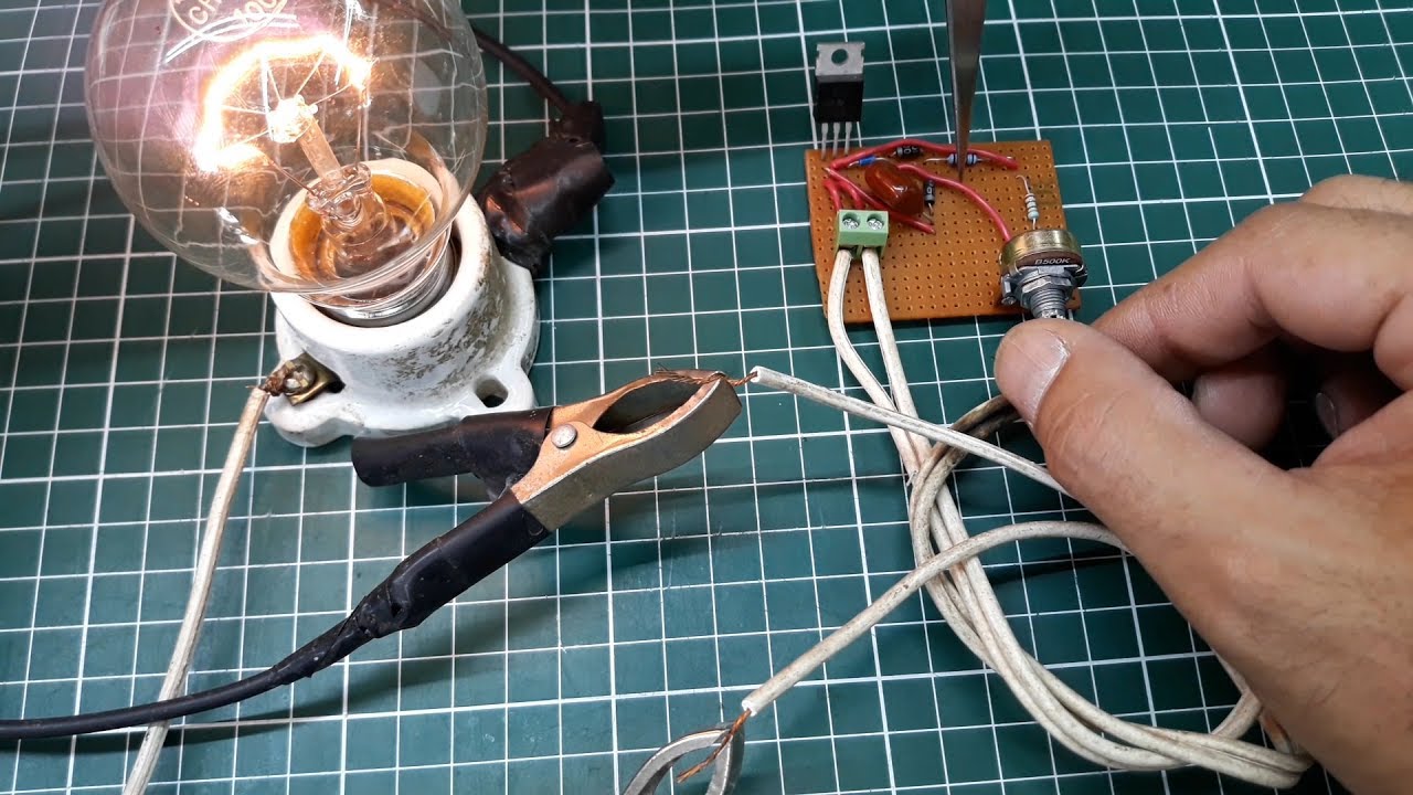 Dimmer casero, control de velocidad para motores de CA