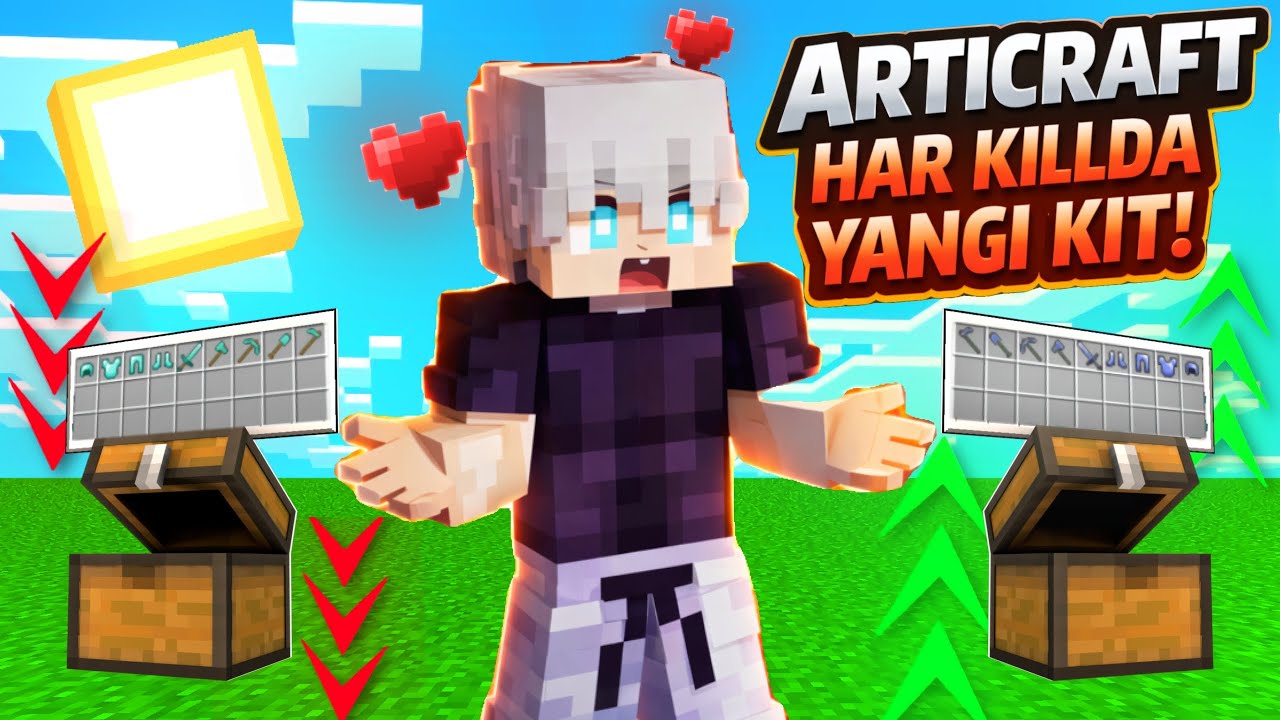 ARTICRAFT LEKN HAR KILLDA YANGI KIT #minecraft #artifact  #minecraftpc #articraft