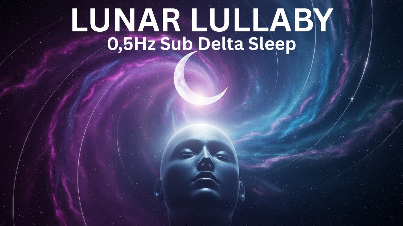 LUNAR LULLABY | 0.5Hz Sub-Delta Binaural Beats & Deep Space Bass for 9 Hours Sleep