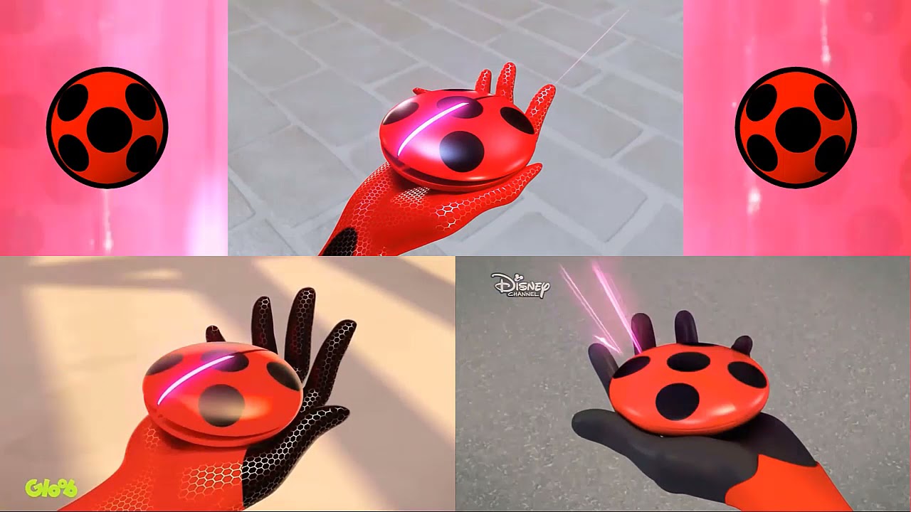 [COMPARISON]Ladybug users-transformation and powers (Ladybug-Mister bug-Scarabella)