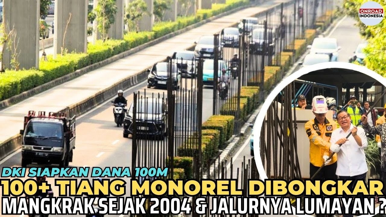 Mangkrak Sejak 2004 TIANG MONOREL MULAI DIBONGKAR PEMPROV DKI !! September Selesai & DANA 100M