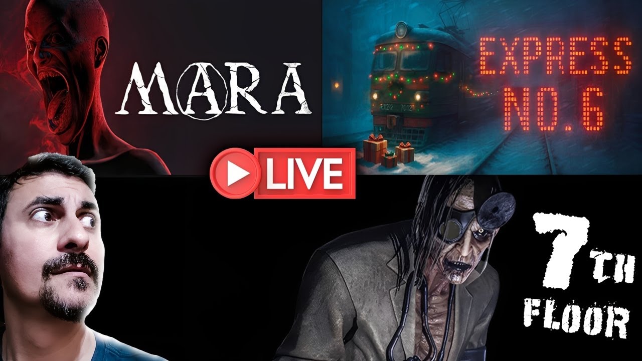 🔴LIVE - Vamos de JOGOS DE TERROR | Jogos de terror  psicológicos