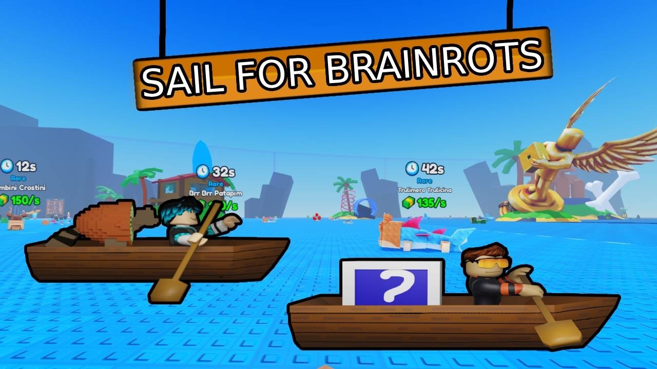 WHO CAN SAIL TO THE BEST BRAINROT IN sail for Brainrot Roblox #roblox #sailforbrainrot