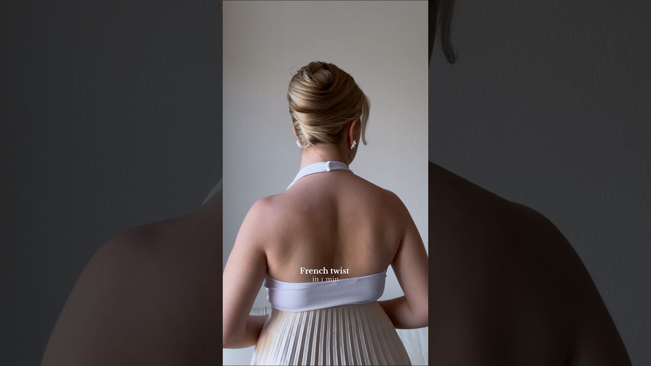 French twist for thick hair 🤍 try it #frenchtwist #updohairstyle  #updo #hairstyletutorial