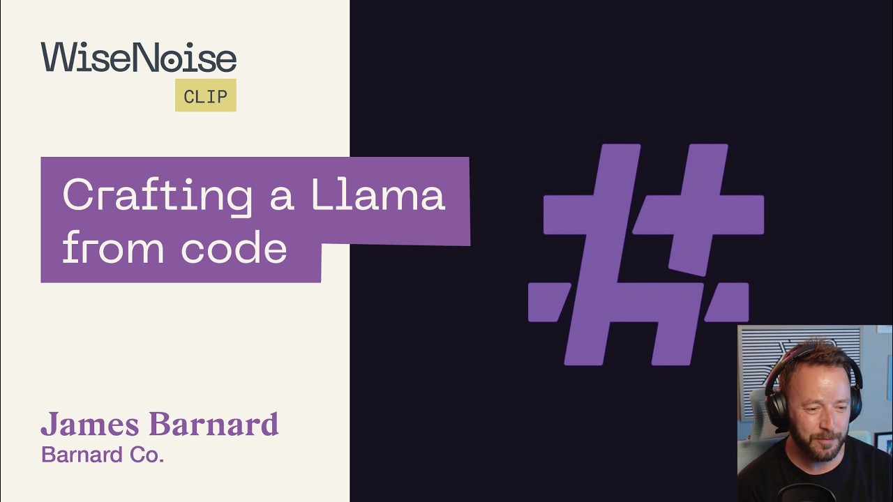 James Barnard discusses his Metalama logo design | WiseNoise Clip